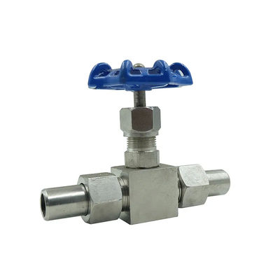 304 316L Straight Way Female Welded Ball Needle Valve for High Pressure Sanitary
