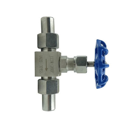 304 316L Straight Way Female Welded Ball Needle Valve for High Pressure Sanitary