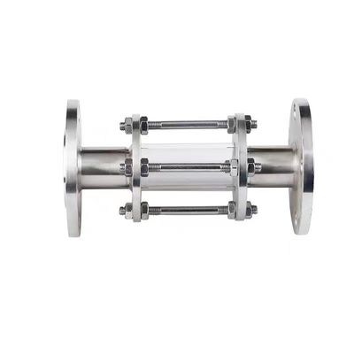 WZ Stainless Steel 304 316 Flange Connected Pipeline Sight Glass for Pressure Systems
