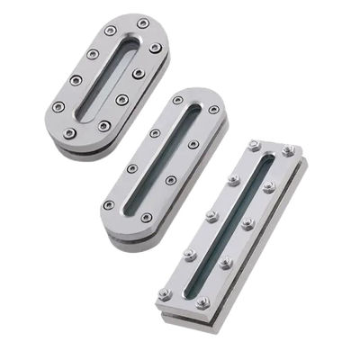 304 316 Stainless Steel Rectangular Welding Sight Glass for Customized Specifications