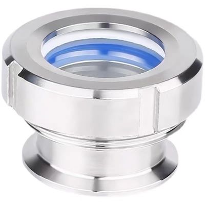 WZ Sanitary SS304 316 Welding Connection Round Sight Glass with Stainless Steel Flange