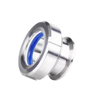WZ Sanitary SS304 316 Welding Connection Round Sight Glass with Stainless Steel Flange