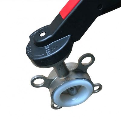 Sanitary Stainless Steel Pipe Fittings BUTTERFLY Structure Wafer Type Butterfly Valve