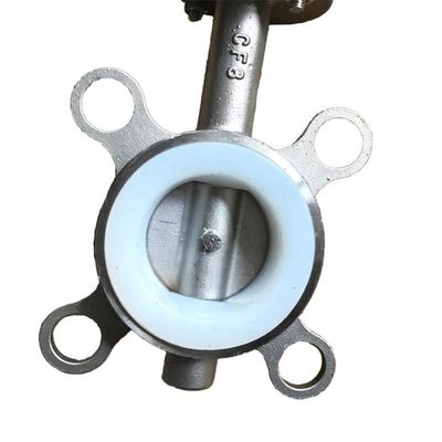 Sanitary Stainless Steel Pipe Fittings BUTTERFLY Structure Wafer Type Butterfly Valve