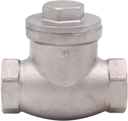 Female Thread 1/2 Inch Swing Check Valve WOG 200 PSI Stainless Steel SS304 CF8M NPT