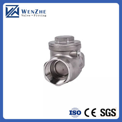 Female Thread 1/2 Inch Swing Check Valve WOG 200 PSI Stainless Steel SS304 CF8M NPT
