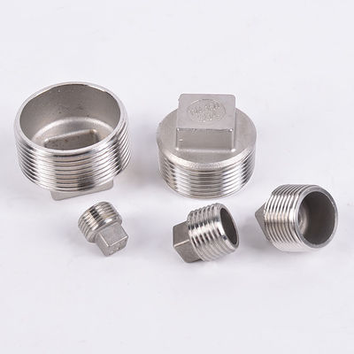 Stainless Steel 201 304 Quadragon Plug Head Nipple Connector for Casting Pipe Fitting