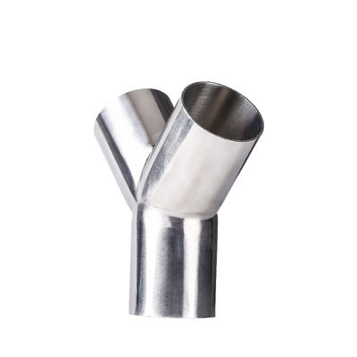 RTS Sanitary Stainless Steel 304 316 Pipe Fitting Tri Clamp Welding Wyes Tee Y Type Tee