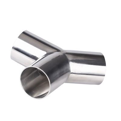 RTS Sanitary Stainless Steel 304 316 Pipe Fitting Tri Clamp Welding Wyes Tee Y Type Tee