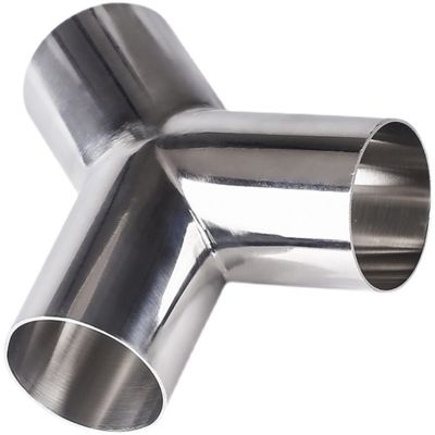 RTS Sanitary Stainless Steel 304 316 Pipe Fitting Tri Clamp Welding Wyes Tee Y Type Tee
