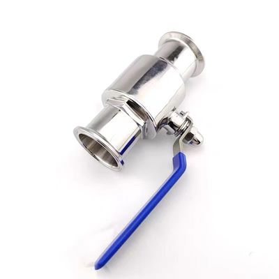 2 Way Straight Ball Valve DIN SMS WZ Sanitary Stainless Steel 304 316 316L Tri Clamp