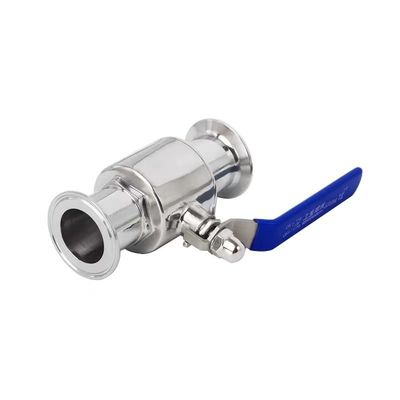 2 Way Straight Ball Valve DIN SMS WZ Sanitary Stainless Steel 304 316 316L Tri Clamp