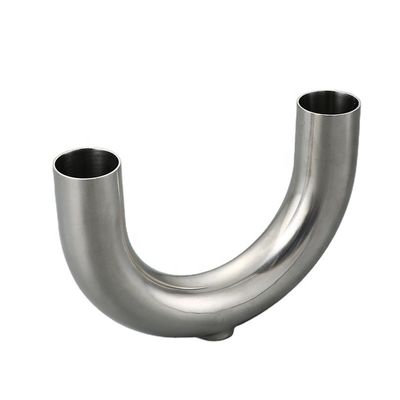 RTS Sanitary 304 316L Stainless Steel U-Type Tee for Hygienic Grade Silver 1/2''-12.0