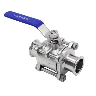 WZ Food Grade Stainless Steel 304 316 316L Ball Valve Sanitary Vacuum 3pc Ball Valves DIN SMS 3A