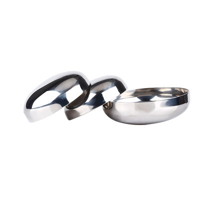 304 316L Welded Oval Head Cap Sanitary Stainless Steel Spherical Cap Pipe Fitting