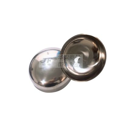 304 316L Welded Oval Head Cap Sanitary Stainless Steel Spherical Cap Pipe Fitting