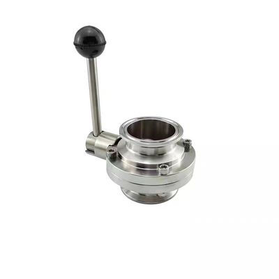 Food Grade Quick Installation Butterfly Valve DIN 3A SMS Stainless Steel 304 316 316L