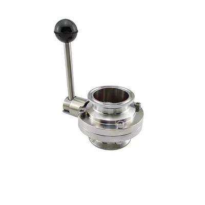 Food Grade Quick Installation Butterfly Valve DIN 3A SMS Stainless Steel 304 316 316L