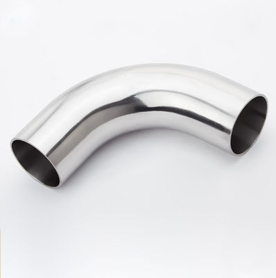 Stainless Steel 304 316L Long Radius Weld 90 Degree Elbow Pipe Fitting for Sanitary