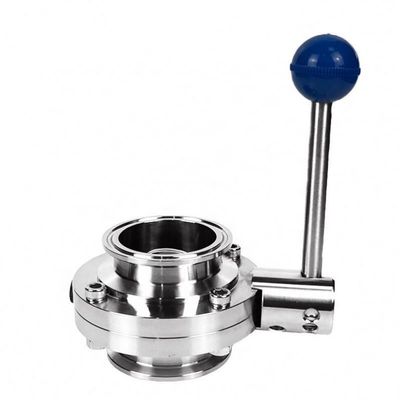 Beer Connection Clamp Stainless Steel Epdm Silicon Manual Tri Clamp Butterfly Valve