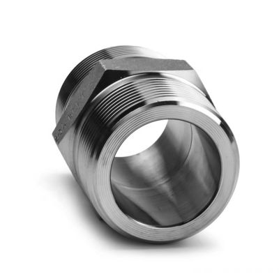 SS304 316 316L High Pressure Forged Hex Nipple 300 bar Male Thread Equal/Reducing Nipple