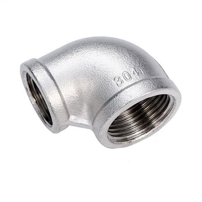 Sanitary Stainless Steel 90 Degree Inner Wire Female Reducing Elbow for Silver Casting