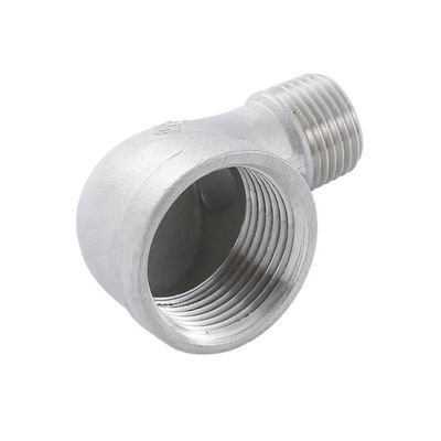 Sanitary Stainless Steel 90 Degree Inner Wire Female Reducing Elbow for Silver Casting