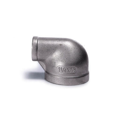 Sanitary Stainless Steel 90 Degree Inner Wire Female Reducing Elbow for Silver Casting