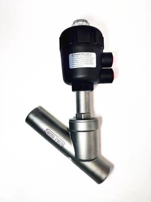 DN15-DN80 Stainless Steel 304 Pneumatic Steam Thread Y Type Angle Seat Valve for Disinfection Pharmacy