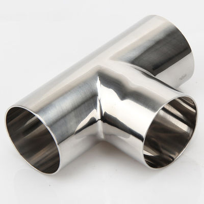 DN15-DN300 Food Grade Sanitary Stainless Steel Sanitary Weld/Clamp Equal Tee SS304 316L