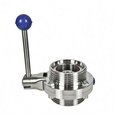 Sanitary Stainless Steel 304 316L Butterfly Valve for Pharmaceutical Easy to Install