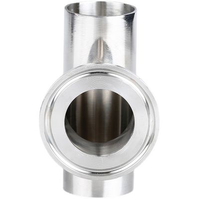 SS304 316L Tri Clamp Equal Tee Pipe Fitting for Streamlined Pipe Line Connections