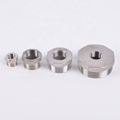 Forged Stainless Steel 201 304 Pipe Fitting Hex Bushing Core Bushing Female Male Thread Joint