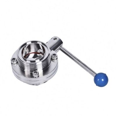 Sanitary Stainless Steel 304 316L Butterfly Valve for Pharmaceutical Easy to Install