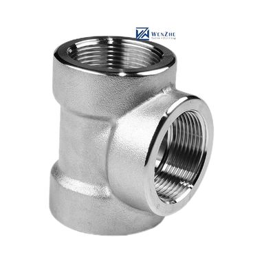Stainless Steel 304 316 316L 3000 LB 6000LB Forged Tee For High Pressure Pipe Fittings