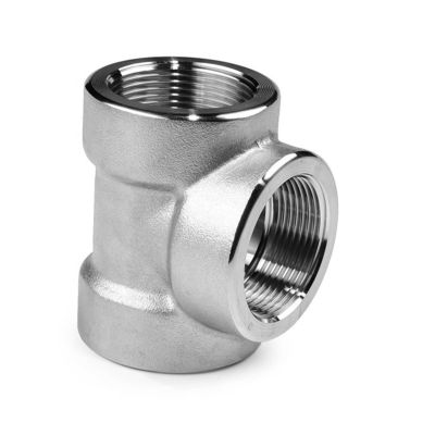 Stainless Steel 304 316 316L 3000 LB 6000LB Forged Tee For High Pressure Pipe Fittings