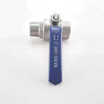 Stainless Steel 304 316 2PC Ball Valve NPT/BSP Thread 1/4''-4.0'' Connection Vinyl Handle Cover