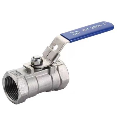 WZSS201 304 316 1 PC Stainless Steel Manual Ball Valve with Lock NPT BSP BSPT 1/4''-4.0