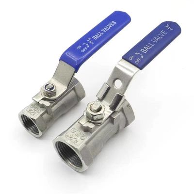 WZSS201 304 316 1 PC Stainless Steel Manual Ball Valve with Lock NPT BSP BSPT 1/4''-4.0