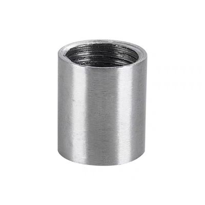 Silver Stainless Steel Pipe Fittings Full Thread Coupling for General in SS201/304/316