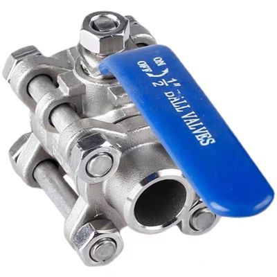 Silver Stainless Steel 201 304 316 Butt Weld Ball Valve with Manual Handle Control NPT BSP BSPT
