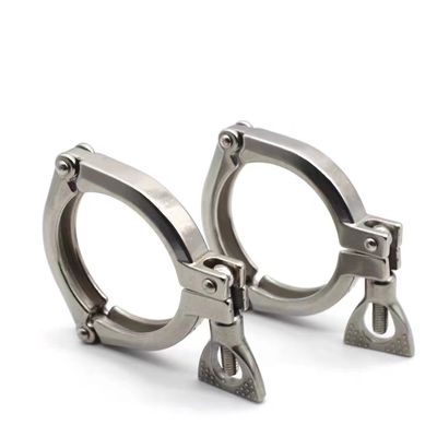 Customized Support Three Pieces Clamp Ferrule Stainless Steel 304 316 316L DIN SMS 3A