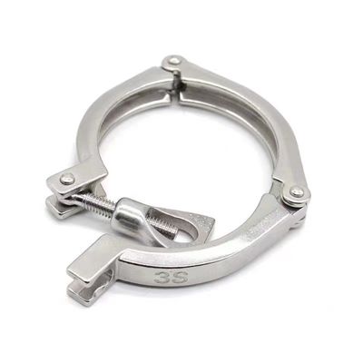 Customized Support Three Pieces Clamp Ferrule Stainless Steel 304 316 316L DIN SMS 3A