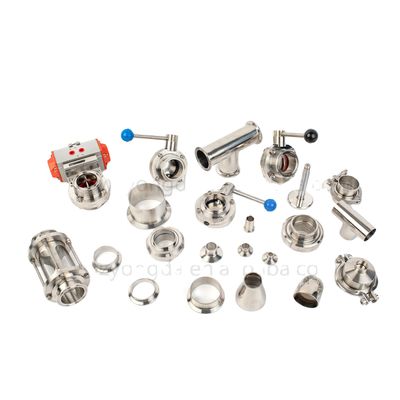 Food Grade Dairy Pipe Fitting Sanitary Stainless Steel with ISO 9001 Certification