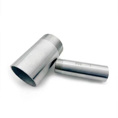 50mm Long SS304 NPT Single Nipple for 201 304 316 Silver Casting Stainless Steel