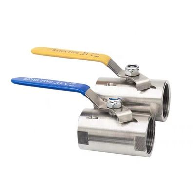 High Temperature Stainless Steel 201 NPT BSP Threaded Wide Ball Valve for Internal Screw