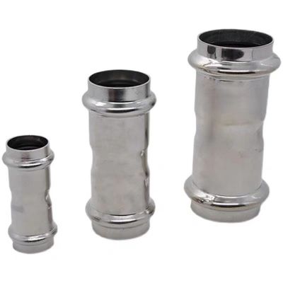 Chinese Stainless Steel Press Fittings V-type Slip Coupling with Cylindrical Head Code