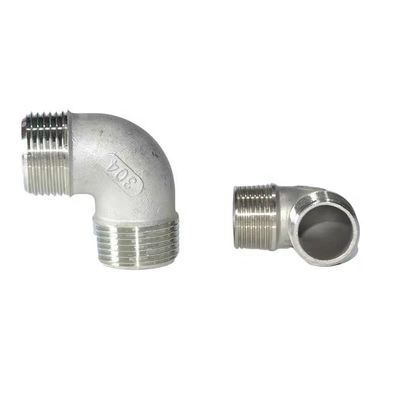 WZ SS 201 304 316 NPT/BSPT/BSPP 90 Degree Elbow Tube Fitting with Male/Female Thread