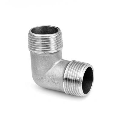WZ SS 201 304 316 NPT/BSPT/BSPP 90 Degree Elbow Tube Fitting with Male/Female Thread