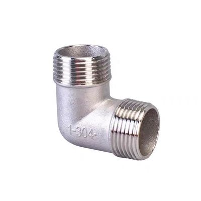 WZ SS 201 304 316 NPT/BSPT/BSPP 90 Degree Elbow Tube Fitting with Male/Female Thread